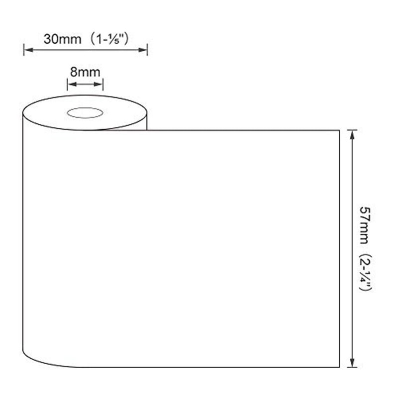 L LIKED 57x30 mm Thermal Paper Till Rolls Receipt Roll