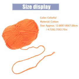 jojofuny 10Pcs Cotton Yarn Skeins for Handcrafts Multi Colored Soft and Skin Friendly Crafting Yarn for Scarf Making and Projects Lightweight and Easy to Store