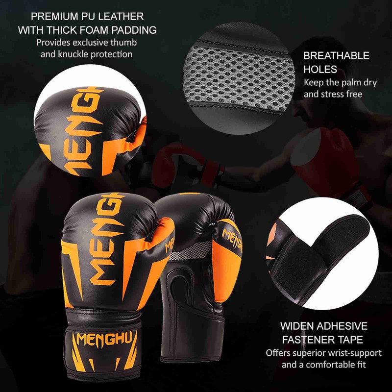 Boxing Gloves Breathable Ergonomic Adult Boxing Sparring Training Gloves with