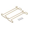 uxcell Wine Glass Rack Under Cabinet, 2Pcs 10-Inch Stemware Wine