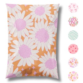 Pretty Package 14.5 x 19 Heavy Duty 3.15mil Thick Poly Mailer Plastic Mailing Shipping Bags 100 Pack Large Small Business Packaging Cute Envelopes Pouch Pink Blooms Flowers