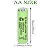 Yibatopow 4 Packs 1.2v AA Ni-MH Rechargeable Batteries,Double A 800mAh