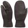Harssidanzar Womens and Kids Lambskin Leather Outdoor Mittens Gloves Thermolite