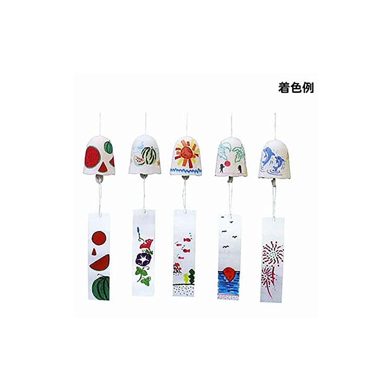 2706 Craft Event Set, Painted Ceramic Wind Chime/Coloring, Drawing, Furin,
