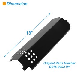 BBQration Grill Parts for Char-Broil Classic 280 2-Burner 463672817, 463672717 G320-0200-W1, G215-0203-W, Cooking Grate, Burner, Heat Plates Shield Tent, Crossover Tube