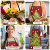Christmas Aprons for Women Men Green Xmas Tree Kitchen Aprons