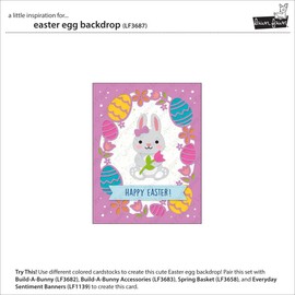 Lawn Fawn LF3687 Easter Egg Backdrop Stand-Alone Die