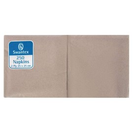 Nisbets DB485 Compostable Kraft Cocktail Napkin, 250mm Length, 250mm Width, Pack of 2000