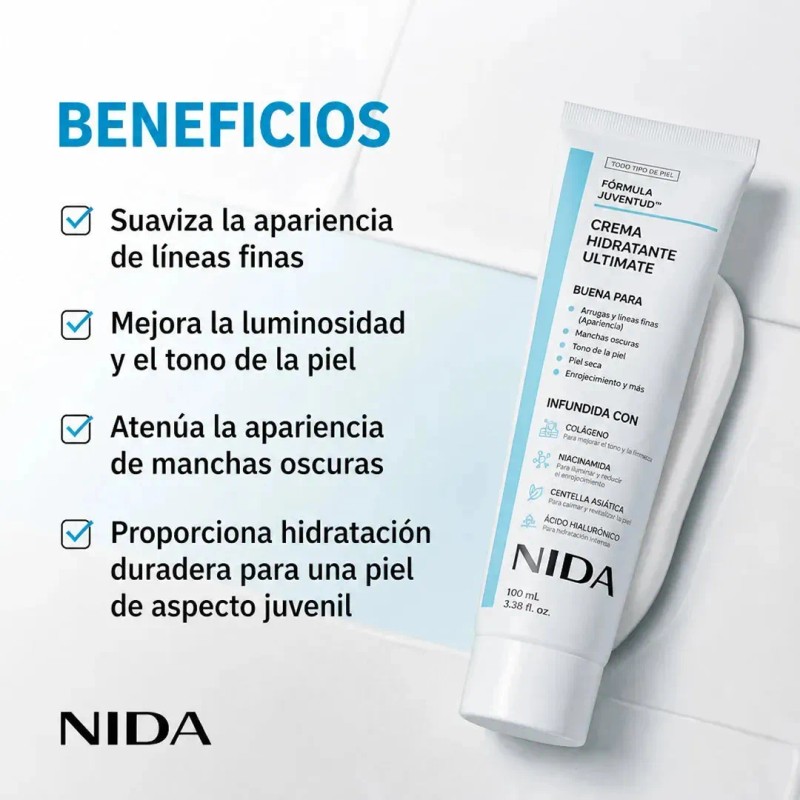 Nida Moisturizing Cream Ultimate Youthful Formula 100 Ml 1 Unidad