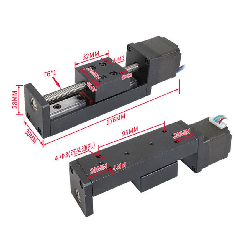 Linear Slide Table High Accuracy Ballscrew Sliding Motion Stage Linear