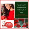 Christmas Earrings for Women Red Christmas Dress Earrings Cute Acrylic