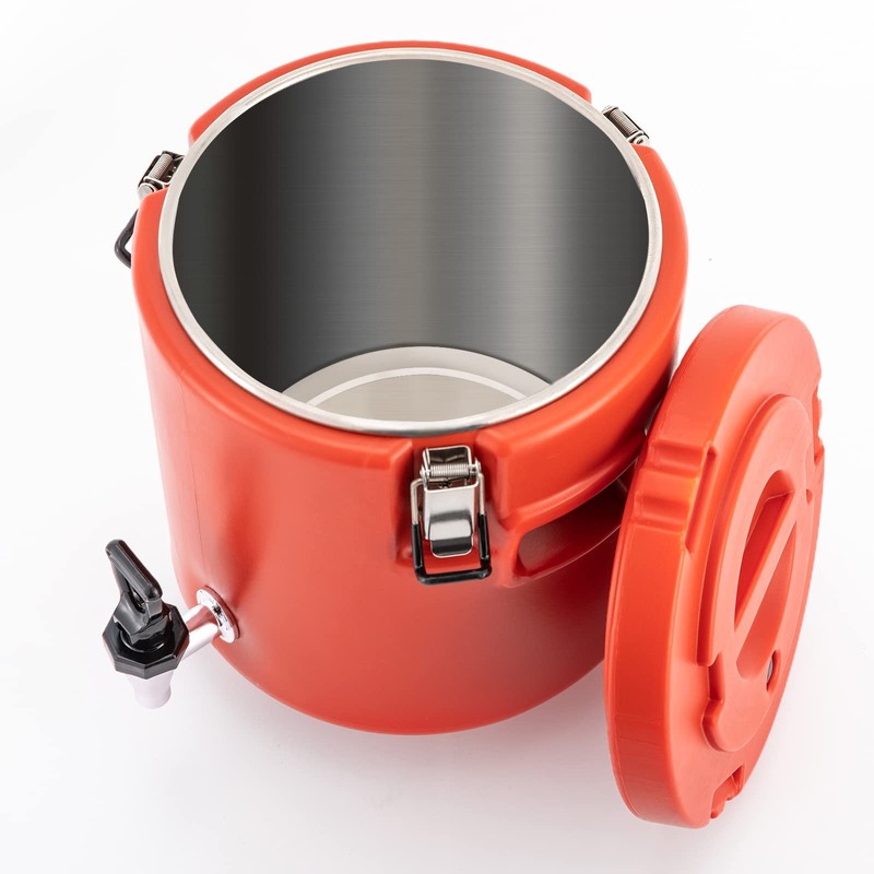 2.64-Gallon / 10 L Insulated Beverage Dispenser,Stainless Steel Inner Barrel,with