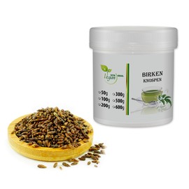 Vitaide Vegan Birch Buds Whole (Betulae Gemmae, Birch Buds) 300 g, Pure Natural without Additives