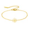 Amaxer Celtic Knot Gold Bracelets Stainless Steel Trinity Knot Flower