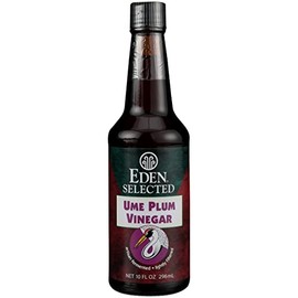 Eden Foods Selected Ume Plum Vinegar, Fat Free, Non-GMO, 10 Fl Oz (Pack of 12)