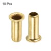 PATIKIL 4mm Tube Brass Compression Fittings, 15 Pack Insert Tube