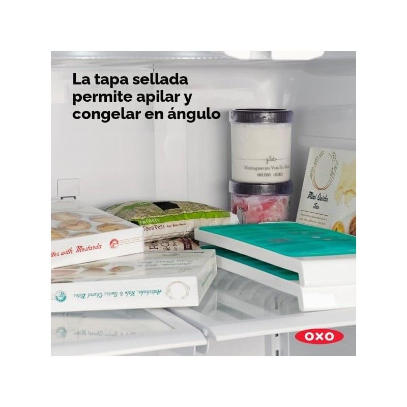 OXO Good Grips No-Spill bandeja de cubitos de hielo con