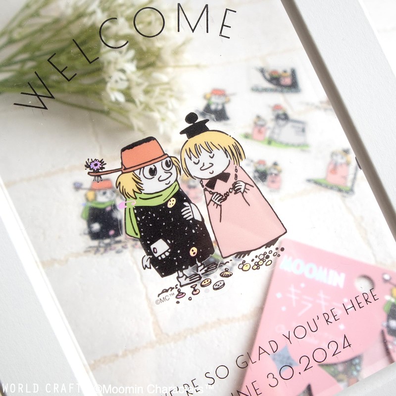 WORLDCRAFT MOKFS-116 Moomin Sparkling Flake Seal, Aurora Foil, Krotte Yule