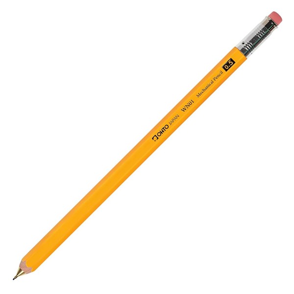 OHTO WN01 Wooden Mechanical Pencil, 0.5mm Fine Point, Standard Long