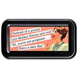 Instead of Period, Text! Funny Retro Tampon Case