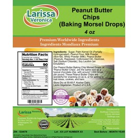 Peanut Butter Chips (Baking Morsel Drops) (4 oz, ZIN: 524678)