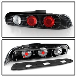Xtune Euro Style Tail Light for Acura Integra 2 Door 94-01 - Black Clear