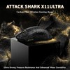 ATTACK SHARK X11ULTRA Carbon Fiber Wireless Esports Gaming Mouse,8k Polling,42000DPI,PAW3950MAX