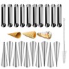 Guowall Cream Horn Mold, Stainless Steel Ice Cream Cone Mold