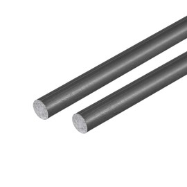 uxcell Carbon Fiber Rod Round Aircraft Fixed Rods for RC Airplane Wing Reinforcing 6mm, 500mm/19.6inch Length Matte Pole, 2pcs