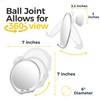 HONEYBULL Fogless Shower Mirror with Suction Mount & Swivel –