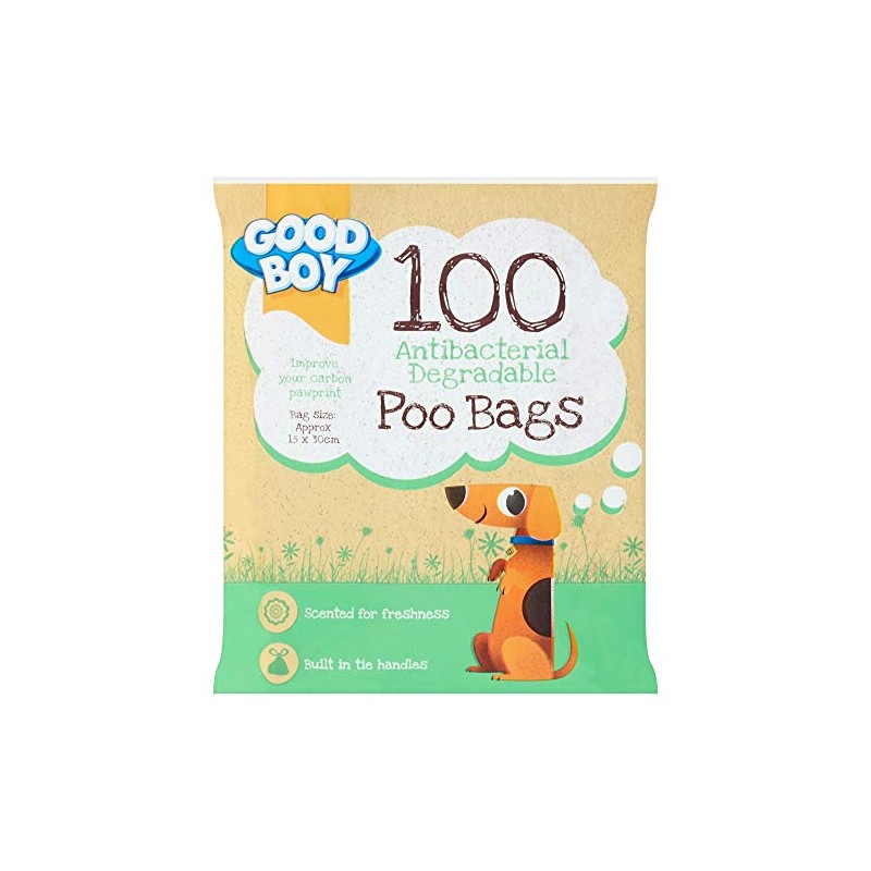 Good Boy 100 Antibacterial Degradable Poo Bags