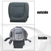 AOUTTUOA Driver Side Bottom Colth Replacement Seat Cover Steel Gary