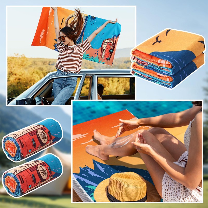Hahafelt 2 Pack Car Seat Towel Covers Athletic Running Towel