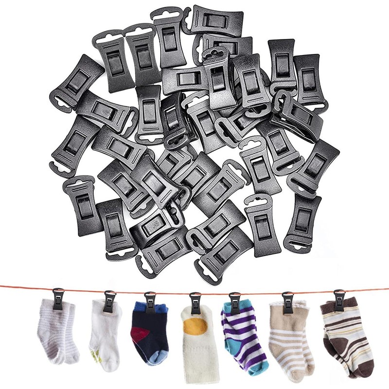 70 Pcs Sock Clips, Laundry Clips, Lightweight Sock Clips for