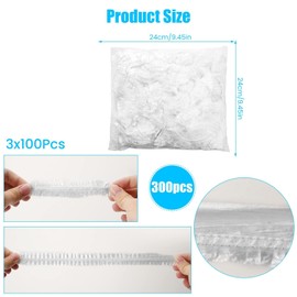 FOGAWA Pack of 300 Food Storage Bags, Sealing Bags, Cling Film with Elastic Covers, Elastic Food Cover for Food Storage