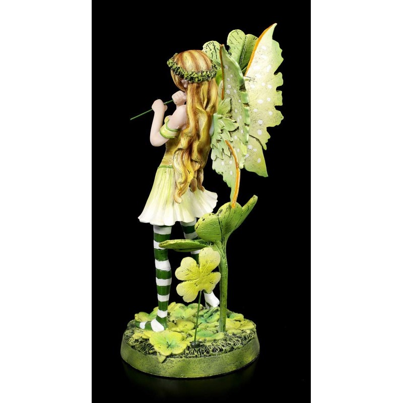 Figuren Shop GmbH Elf Figurine Tanja with Four Leaf Clover