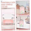 Garneck 2pcs Mini Plastic Suitcase Makeup Box - Portable Hard