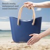 Brook + Bay Beach Rubber Tote Bag with Zipper -