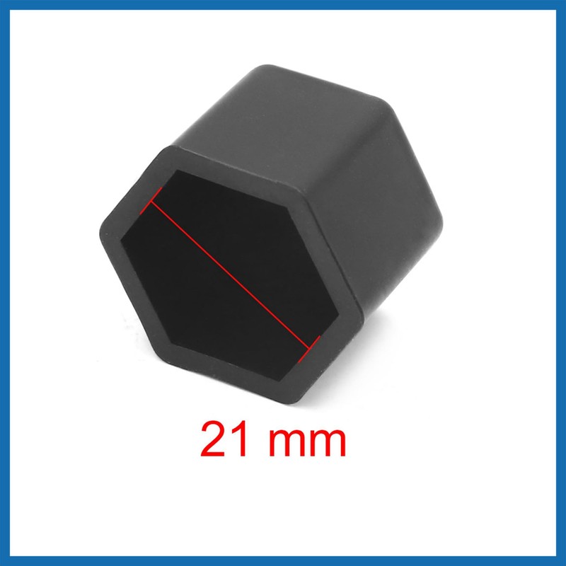 A ABSOPRO 20pcs 21mm Rubber Car Wheel Tire Nut Screw