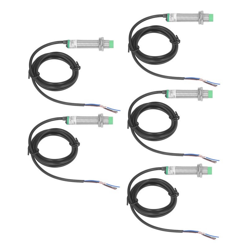 5PCS Inductive Proximity Sensor Non Contact Proximity Switch M12 NPN