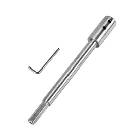 178 mm Extra Long Drill Bit Extension for Round or Hexagonal Shafts Forstner Drill Bit with 3/8 Inch Shank, Extension Shaft Extension Shank For Extra Deep Hole Milling and Breakthroughs