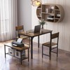 Tangkula Dining Table Set for 4, Kitchen Table and 2
