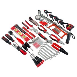 Hantinstom 237-Piece Household Tools Kit Essential Home Repair Set with Plastic Toolbox Ideal for College Students, Home Use & More