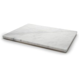 KC KULLICRAFT Home Basics Multi-Purpose Pastry Marble Tray Cutting Board Slab With Non-Slip Feet For Stability & Scratch Protection For Countertop. Easy To Clean, Trivet (8 Inches x 12 Inches)
