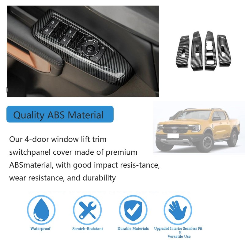 Window Lift Switch Panel Cover Fit for 2023 2024 2025