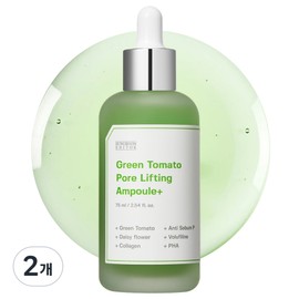 Ingredient Editor Green Tomato Moisture Hyaluronic Acid Pore Reduction Ampoule Large Capacity, 75ml, 2 Pieces / 성분에디터 그린토마토 수분 히알루론산 모공 감소 앰플 대용량, 75ml, 2개