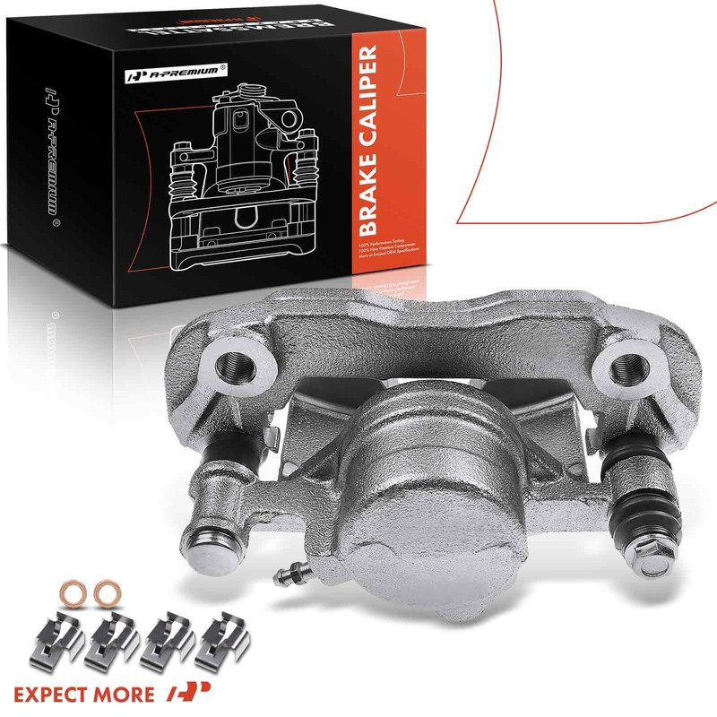 A-Premium Disc Brake Caliper Assembly with Bracket Compatible with Select