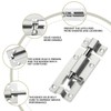 SANATO Slide Barrel Bolt Latch 3 Inches Sliding Latch Lock,