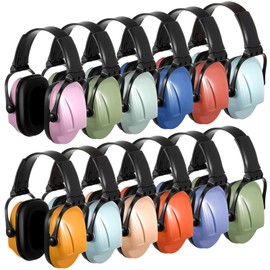 Amylove 12 Pcs Kids Ear Protection Noise Cancelling Headphones Ear Muffs Bulk 30db Sensory Headphones(Pastel Style)