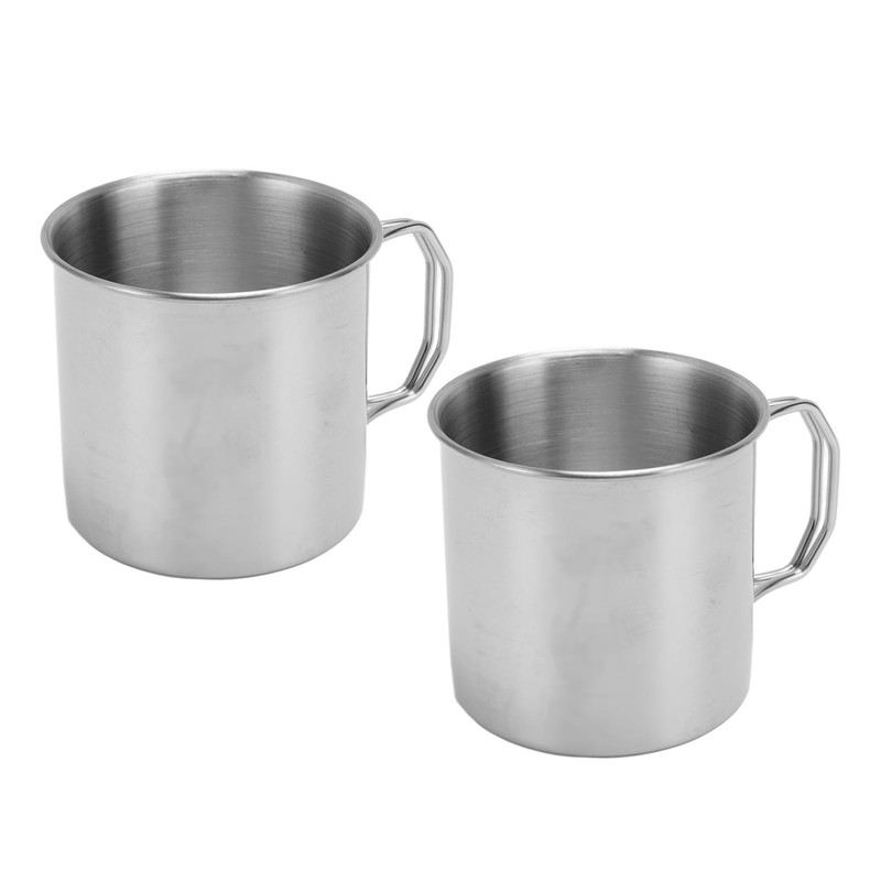 Outdoor Water Cup Foldable Handle Portable 304 Stainless Steel Mug